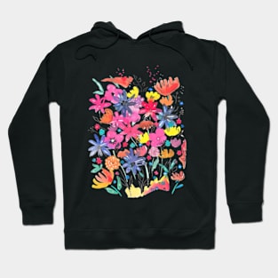 bloom in watercolor Hoodie